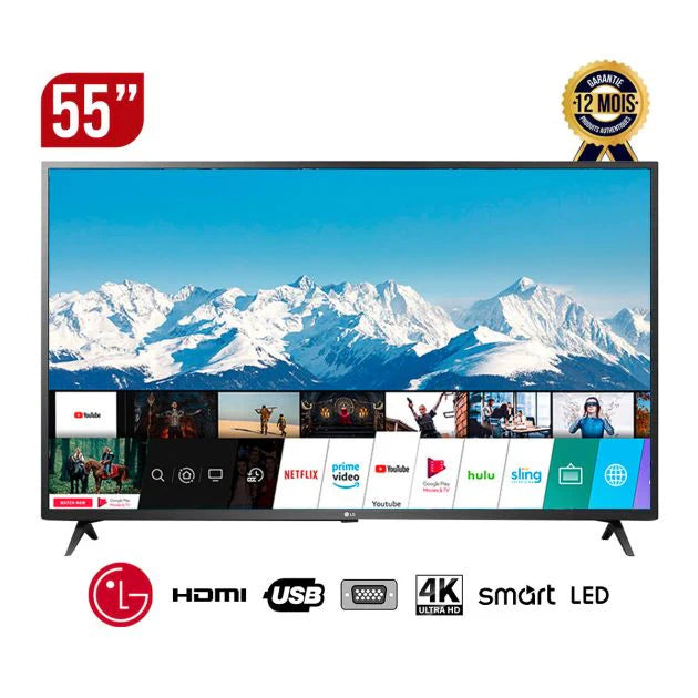 Smart TV LG UHD 4K - 55 pouces - 55UR73006LA- G - HDR - TV WebOS Smart -UR73 series- ThinQ AI - Magic Remote - 2024 Smart TV LG UHD 4K - 55 pouces - 55UR73006LA- G - HDR - TV WebOS Smart -UR73 series- ThinQ AI - Magic Remote - 2024